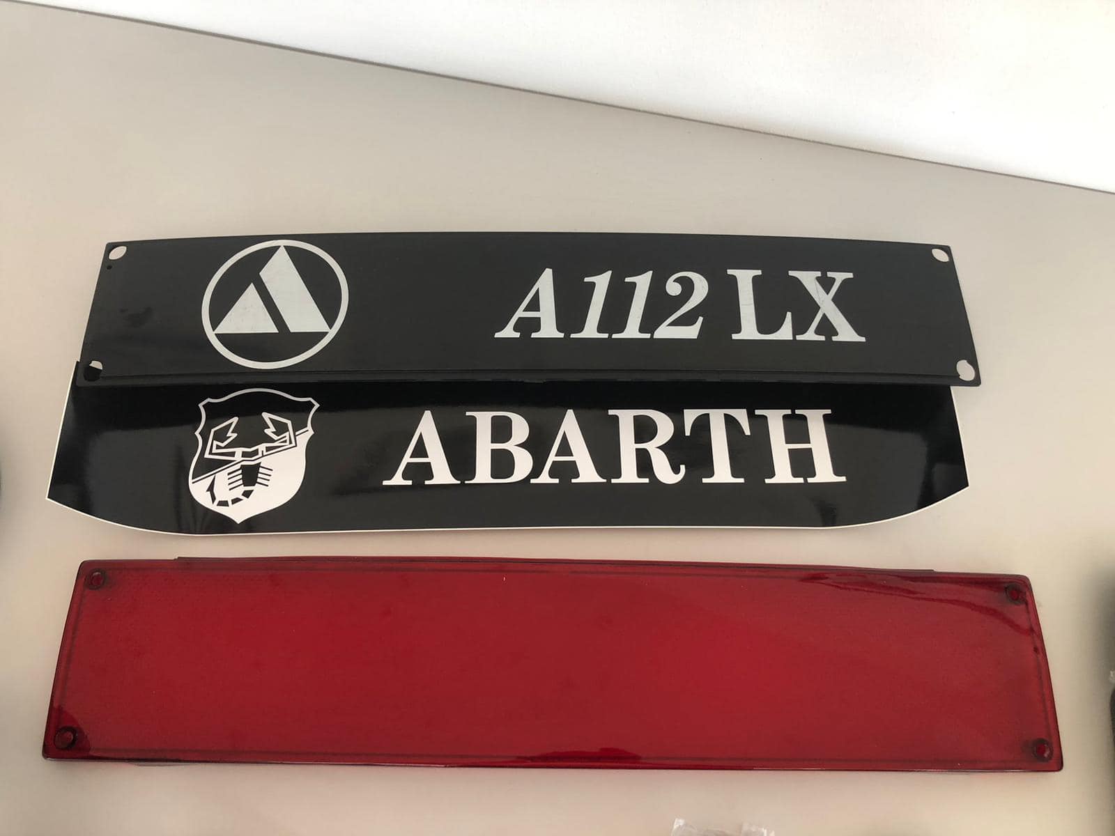 R flecteur ROUGE Arri re Plaque Plastique Autobianchi A112 6 7 S rie 