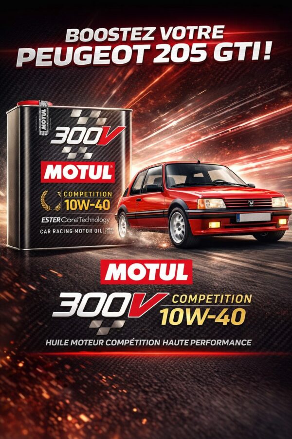 10W40 Motul Huile moteur peugeot 205